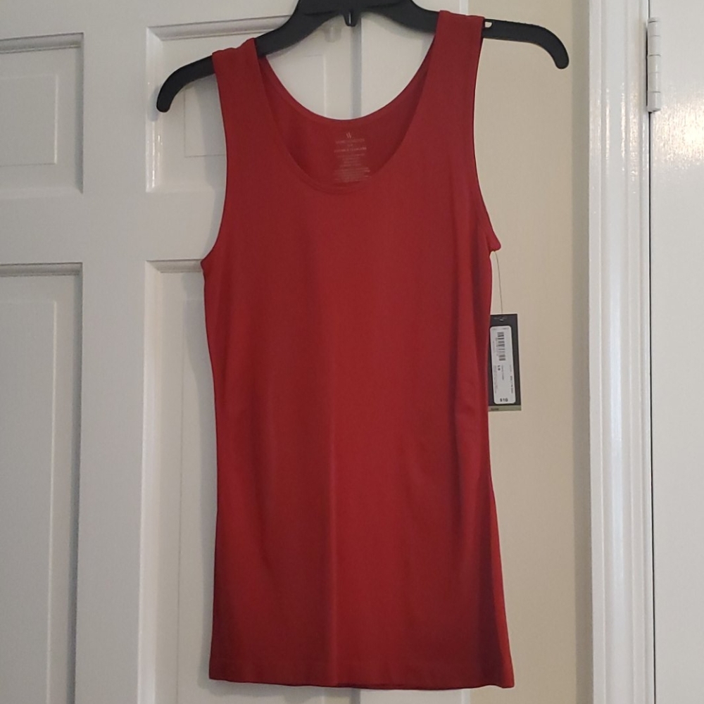 Red tank top